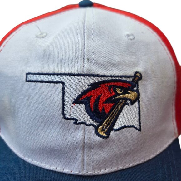 Oklahoma City Redhawks Baseball Team Adjustable Hat Cap OKC Red White Blue - Picture 4 of 8